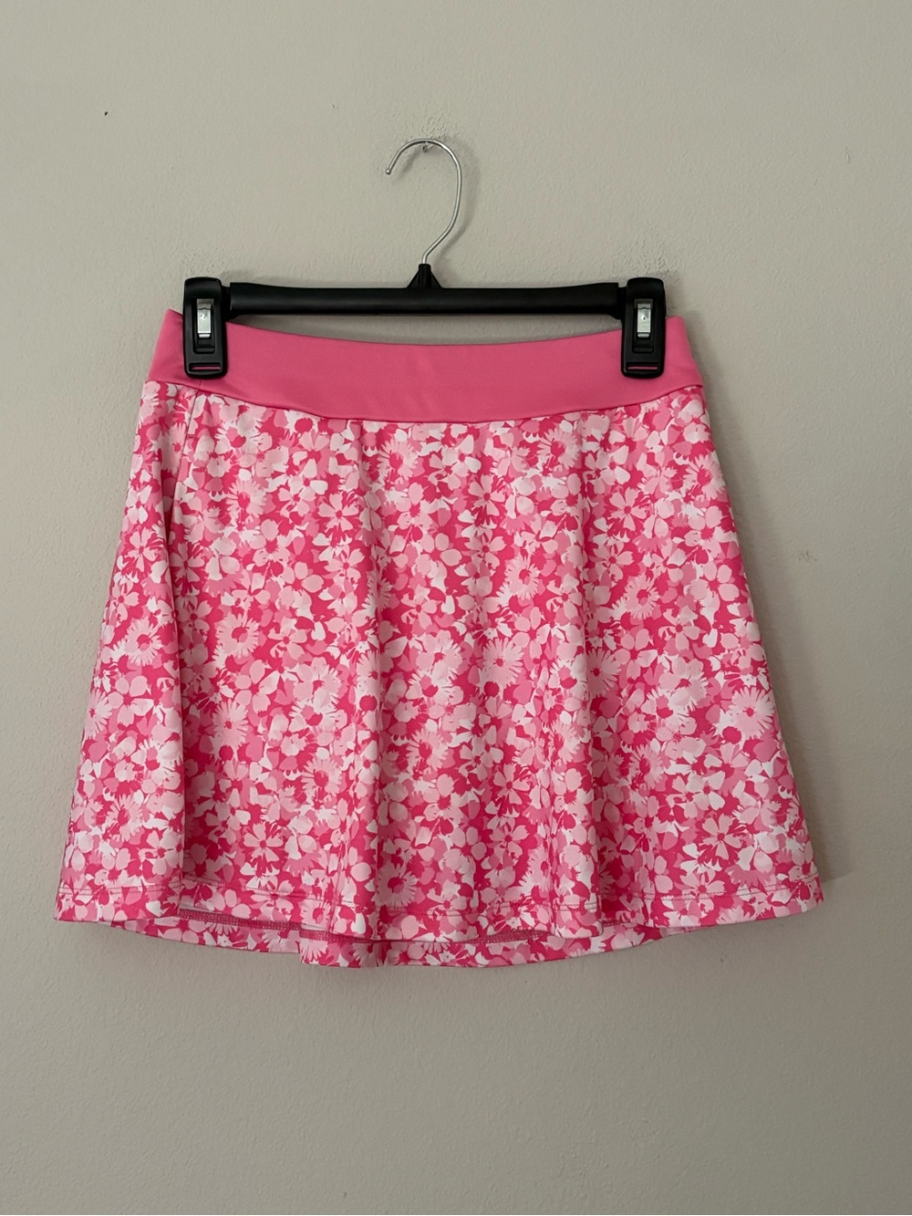 Grand Slam Women's Floral Flounce Golf Skort Pink White Printed Performance XS